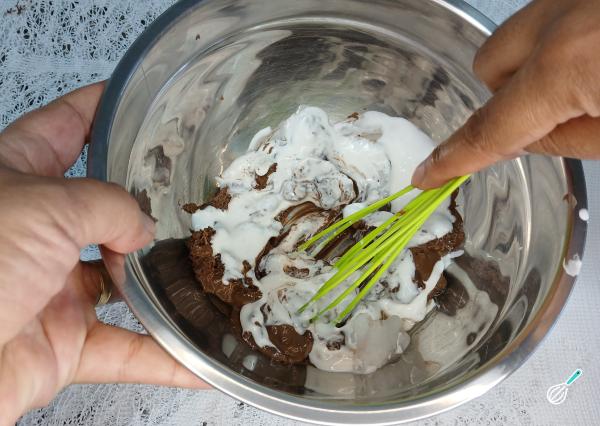 Receita de Ganache vegana - Passo 3