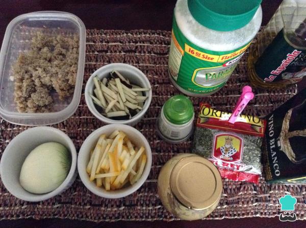Receita de Salada de quinoa com legumes - Passo 1