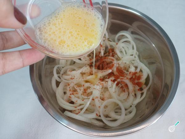 Receita de Cebola crispy na air fryer - Passo 3