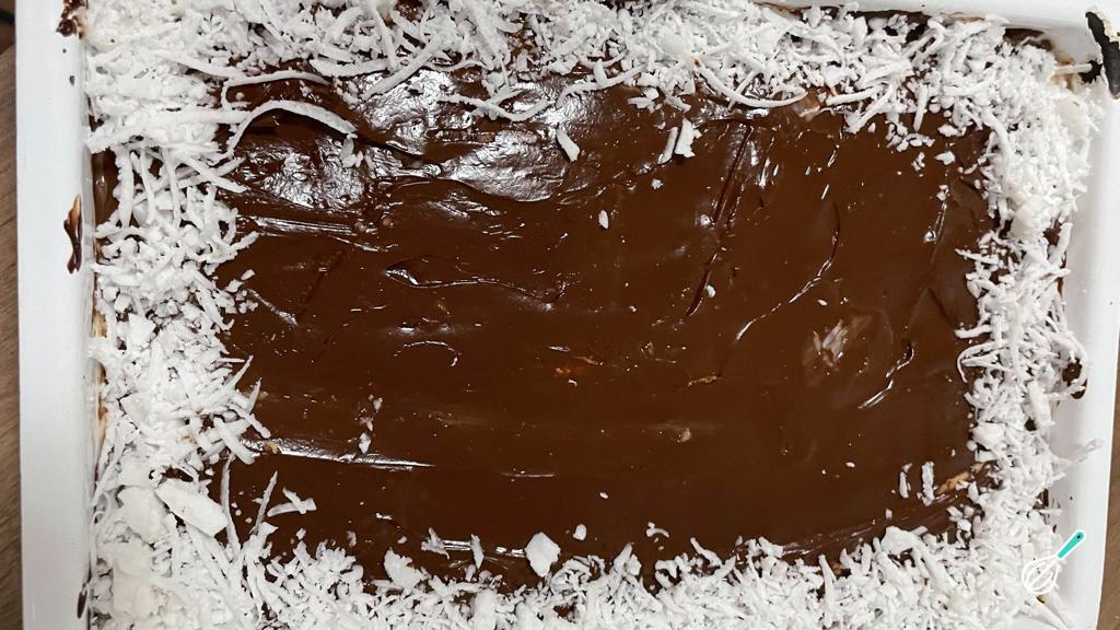 Pavê de coco com chocolate super cremoso!