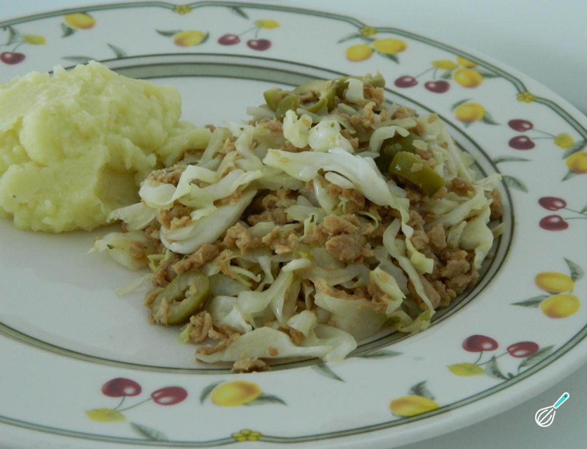 Receita de Repolho refogado com sardinha