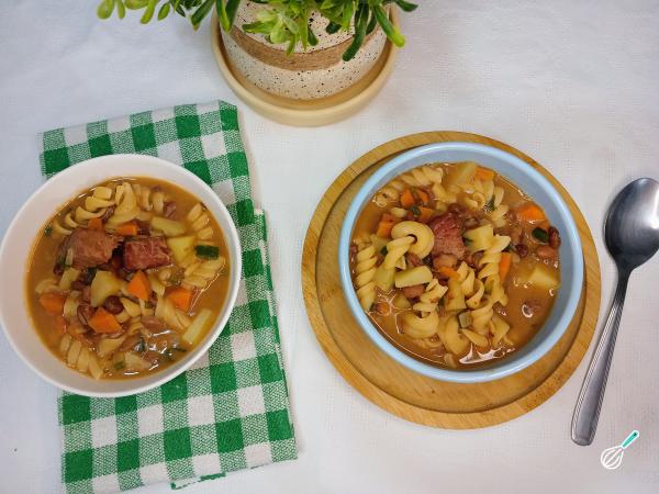 Receita de Sopa de charque com feijão
