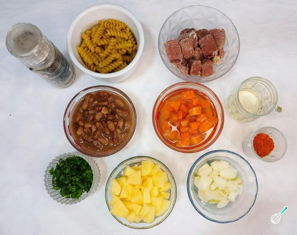 Receita de Sopa de charque com feijão - Passo 3