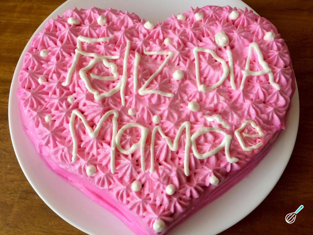 Receita de Bolo decorado para o Dia das Mães