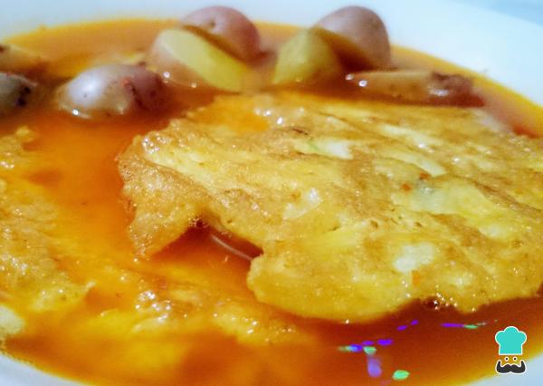 Receita de Omelete de frango ao molho