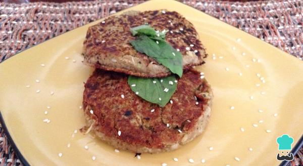 Receita de Hambúrguer de lentilhas vegetariano