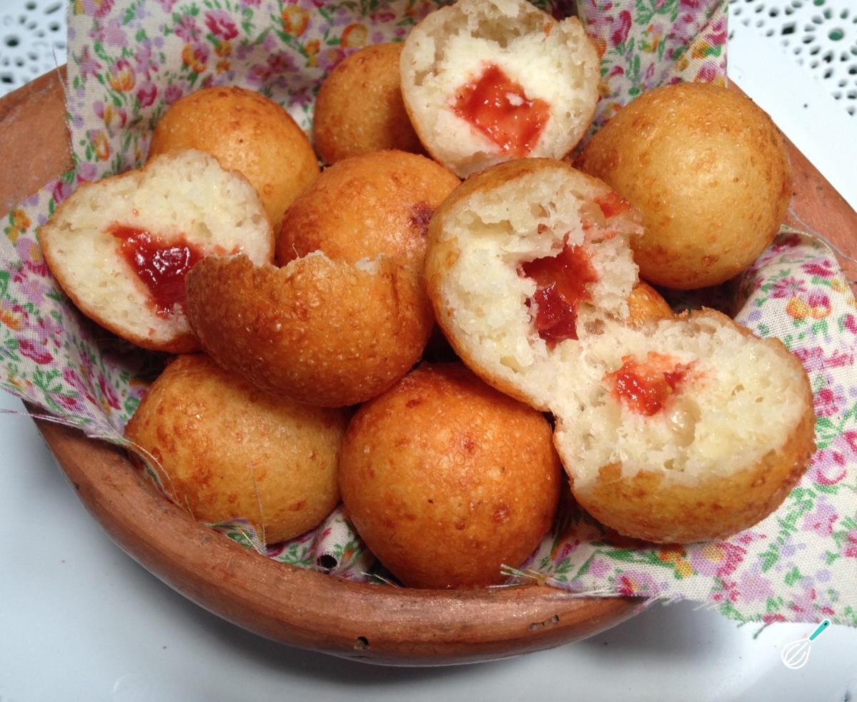 Receita de Mini sonho de goiabada frito