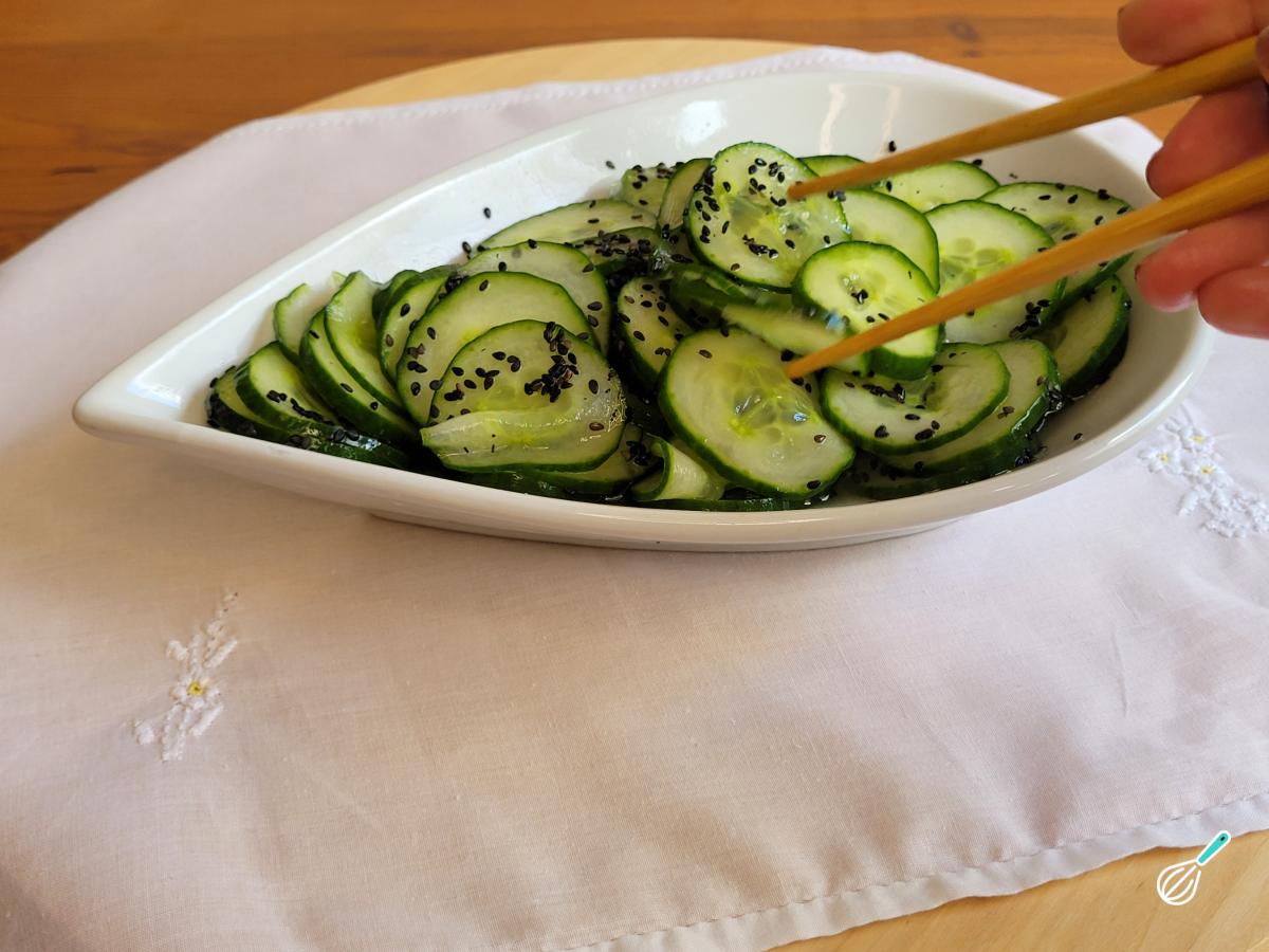 Receita de Sunomono (salada de pepino japonesa)