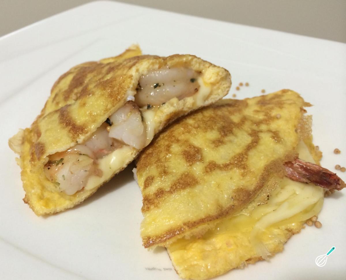 Receita de Omelete de camarão