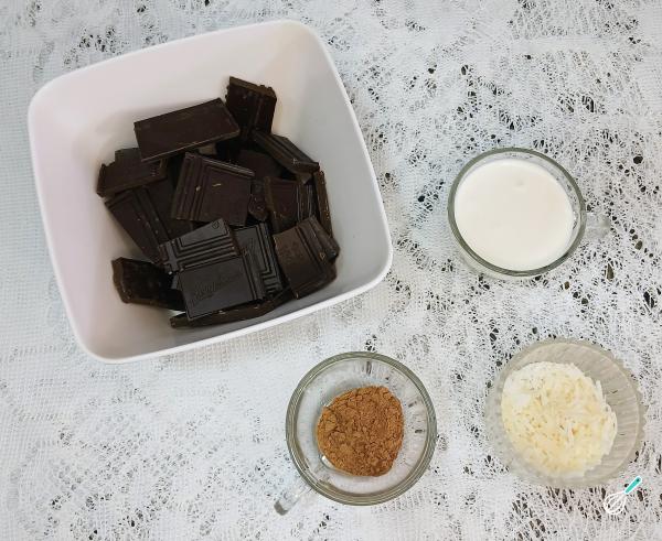 Receita de Trufa vegana - Passo 1