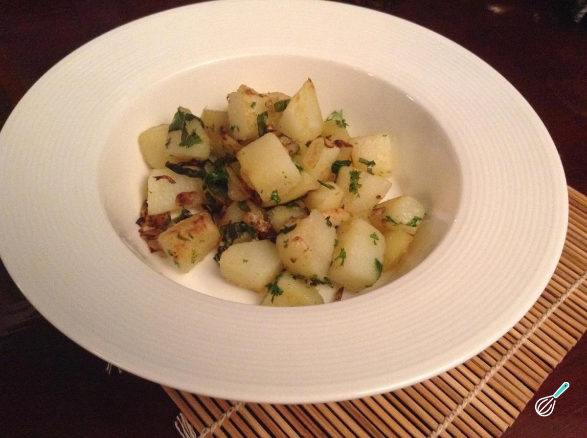 Receita de Batata cozida temperada