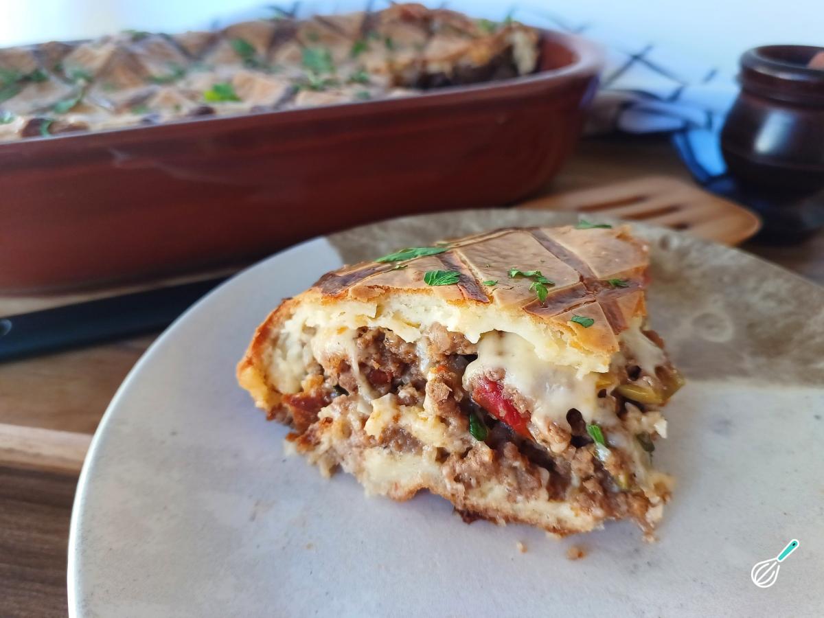 Receita de Torta de carne moída cremosa