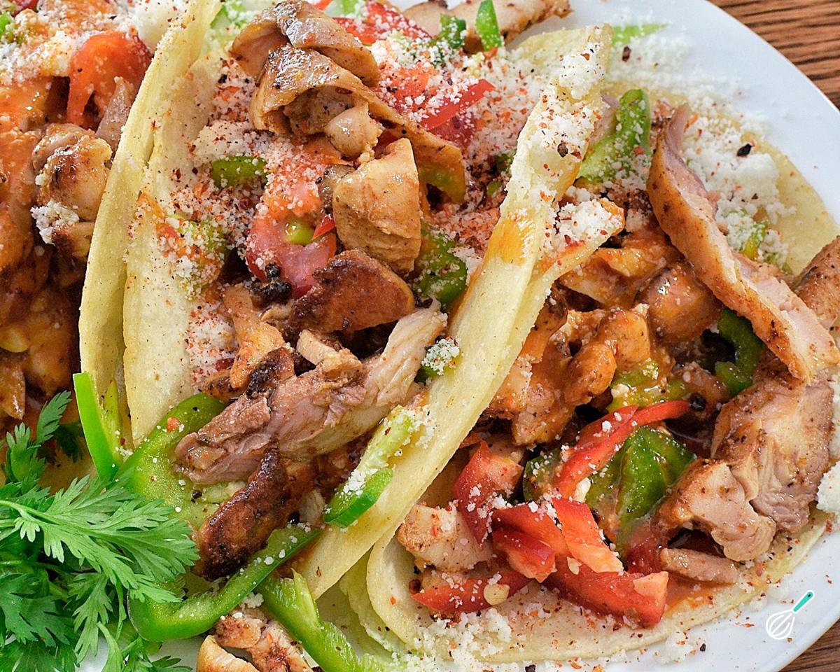 Receita de Tacos mexicanos de frango