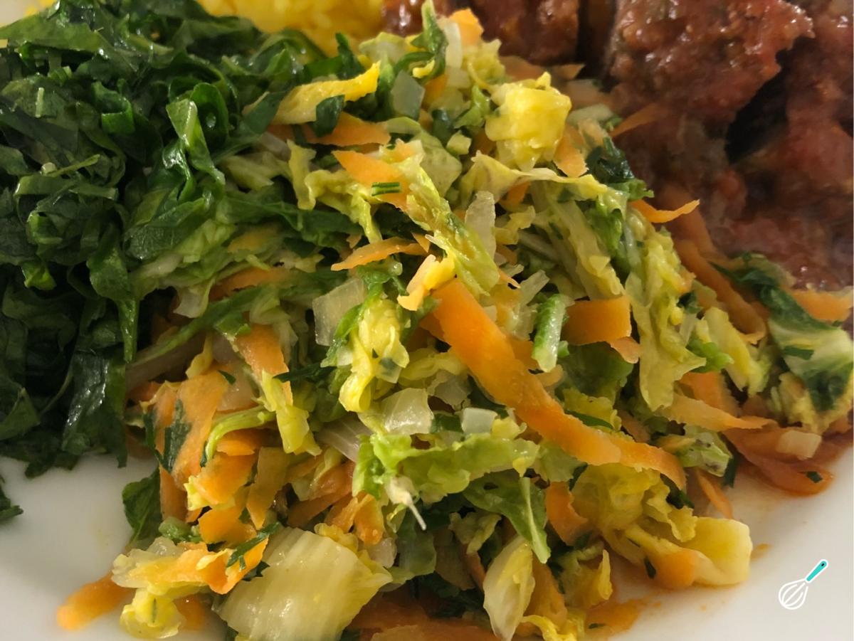 Receita de Refogado de acelga e cenoura