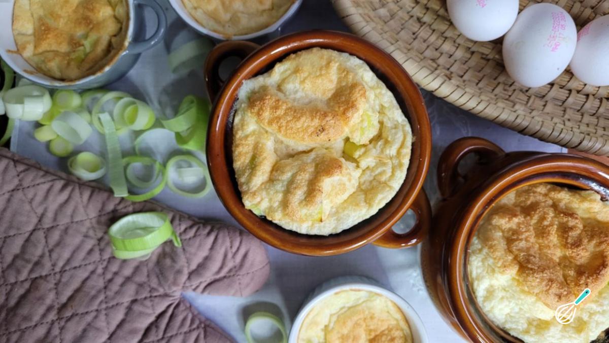 Receita de Suflê de alho poró