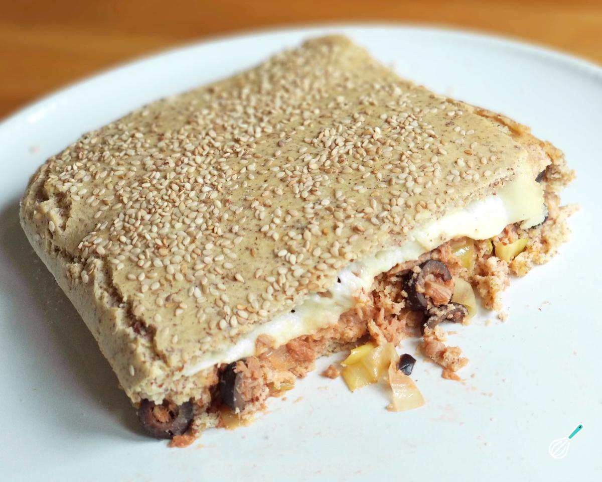 Receita de Torta salgada com farinha de amêndoas