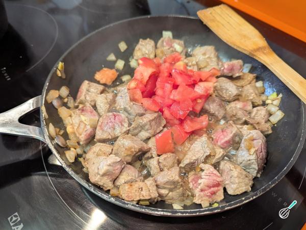 Receita de Carne com creme de batata e requeijão - Passo 6