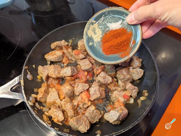 Receita de Carne com creme de batata e requeijão - Passo 7