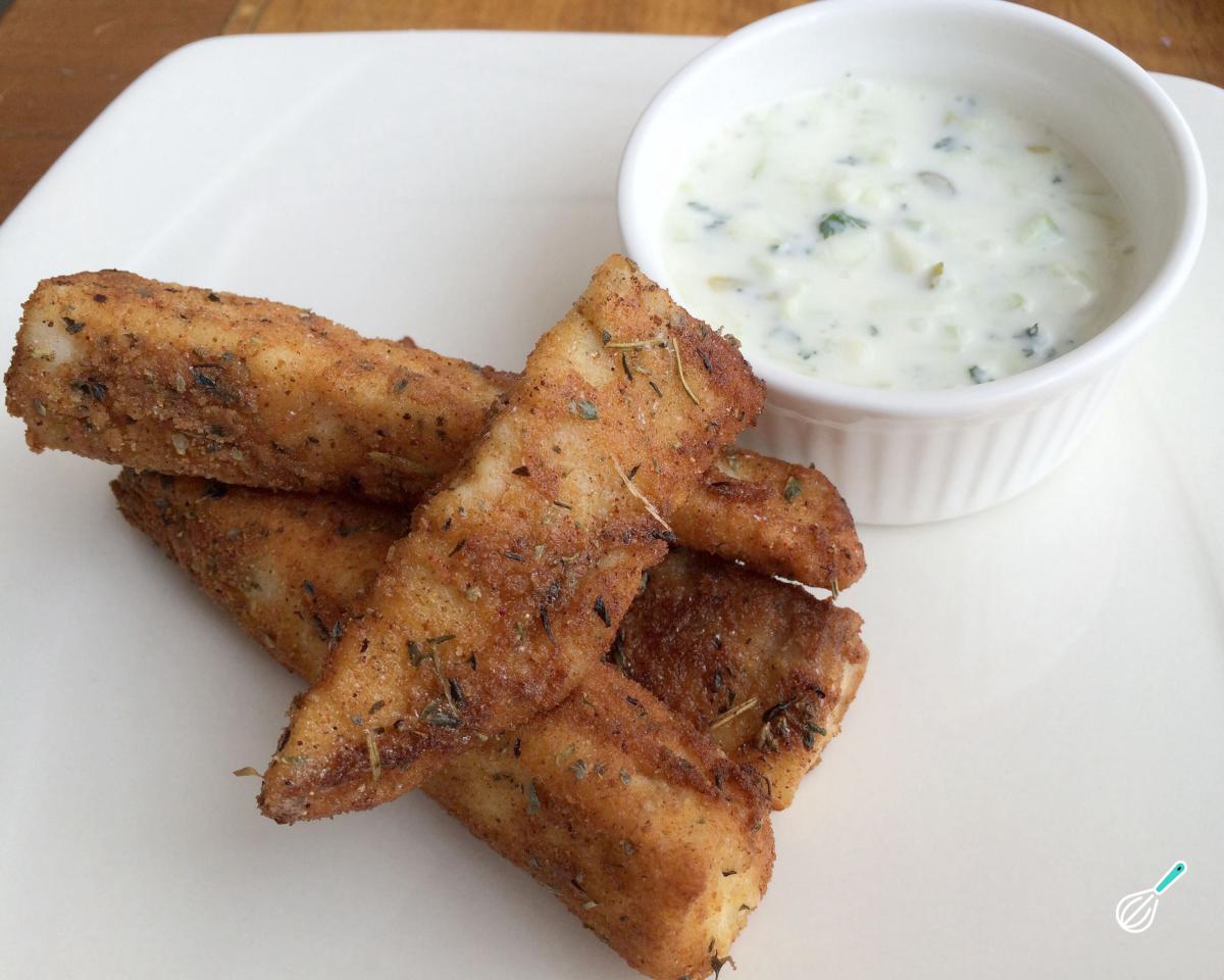 Receita de Filé de tilápia empanado com farinha de trigo e ervas