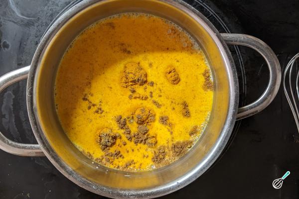 Receita de Leite dourado - Passo 2