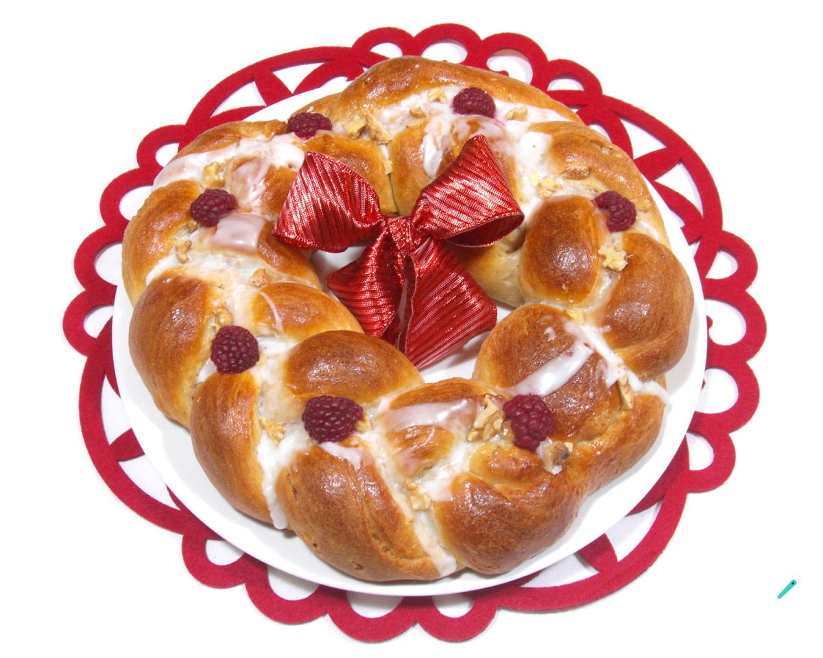 Receita de Rosca trançada de Natal