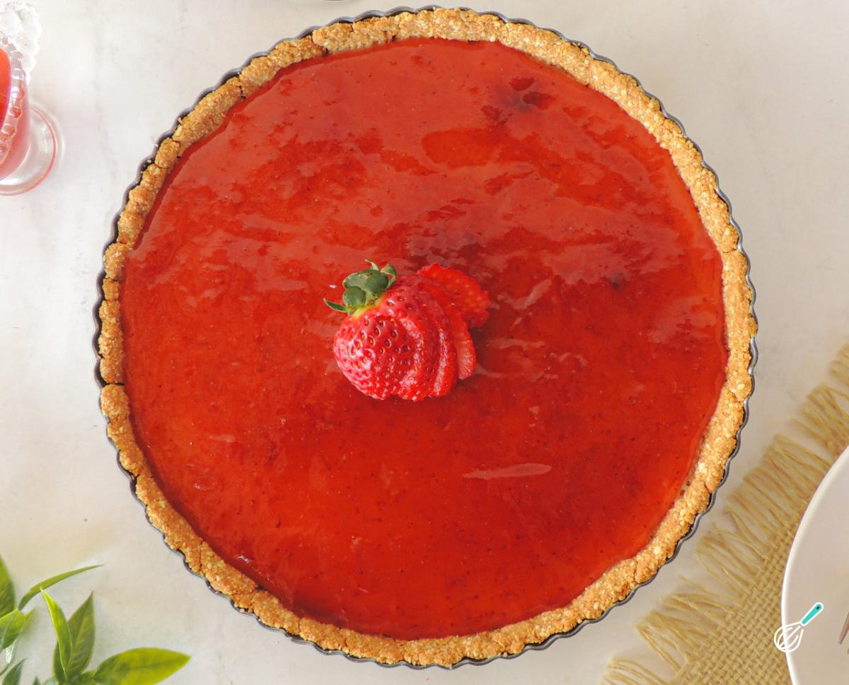 Receita de Torta com geleia de morangos