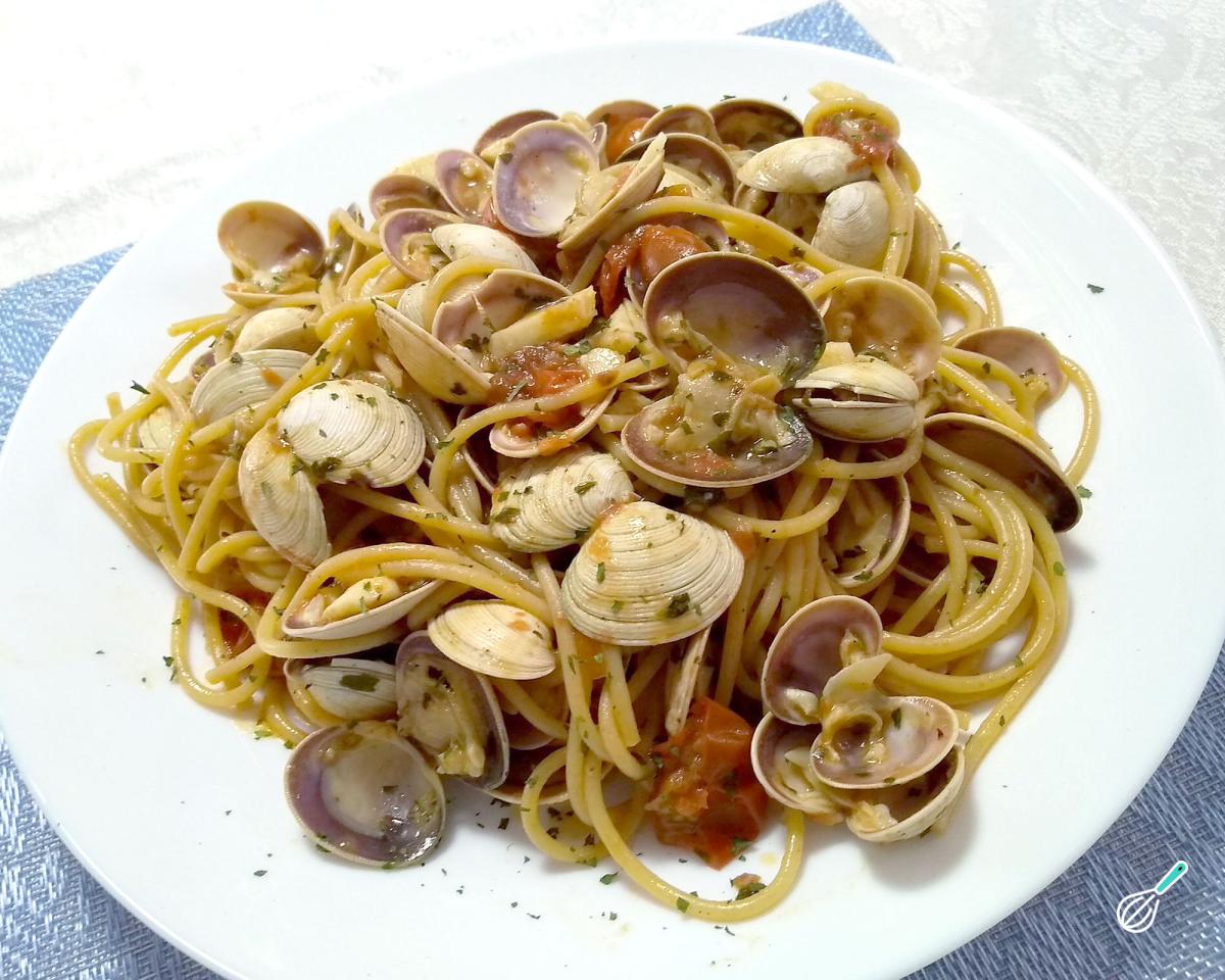 Receita de Espaguete ao vôngole