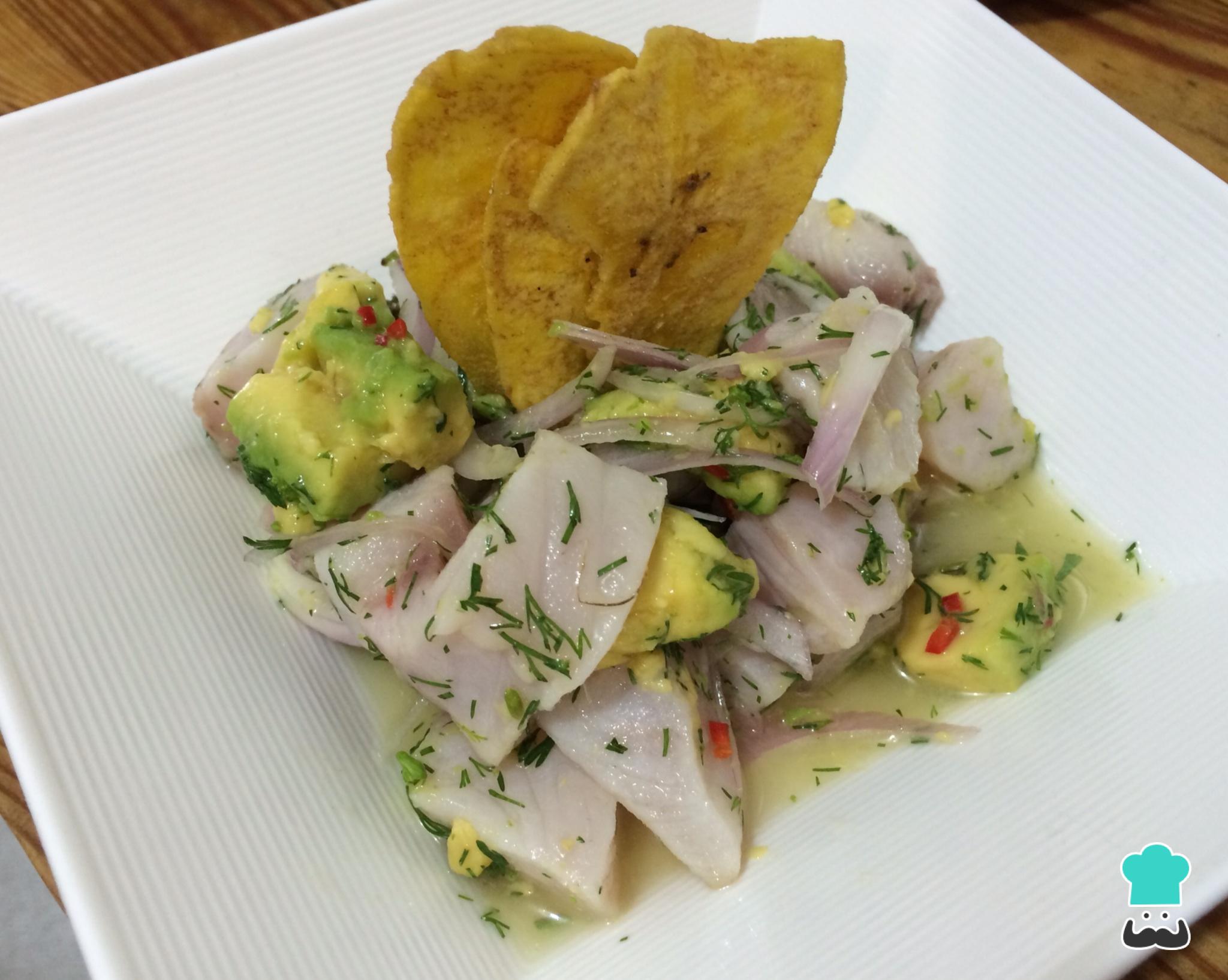 Ceviche de tilápia com abacate Fácil
