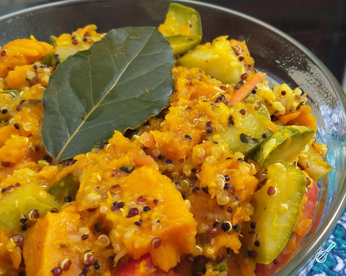 Receita de Quinoa com legumes