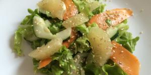 Receita de Salada de alface e toranja
