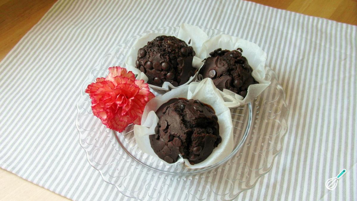 Receita de Muffin de chocolate com gotas de chocolate