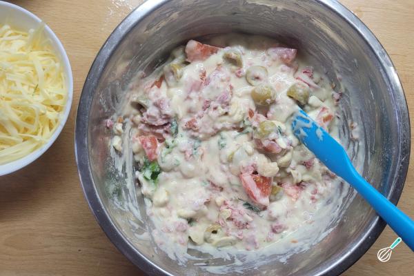 Receita de Torta de tomate de liquidificador - Passo 5