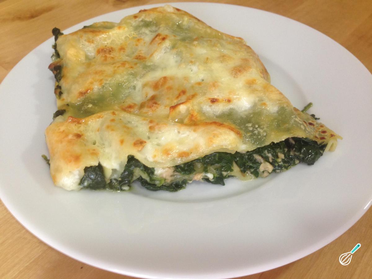 Receita de Lasanha de atum e espinafres