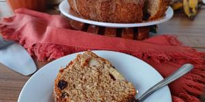 Bolo de banana com farinha integral