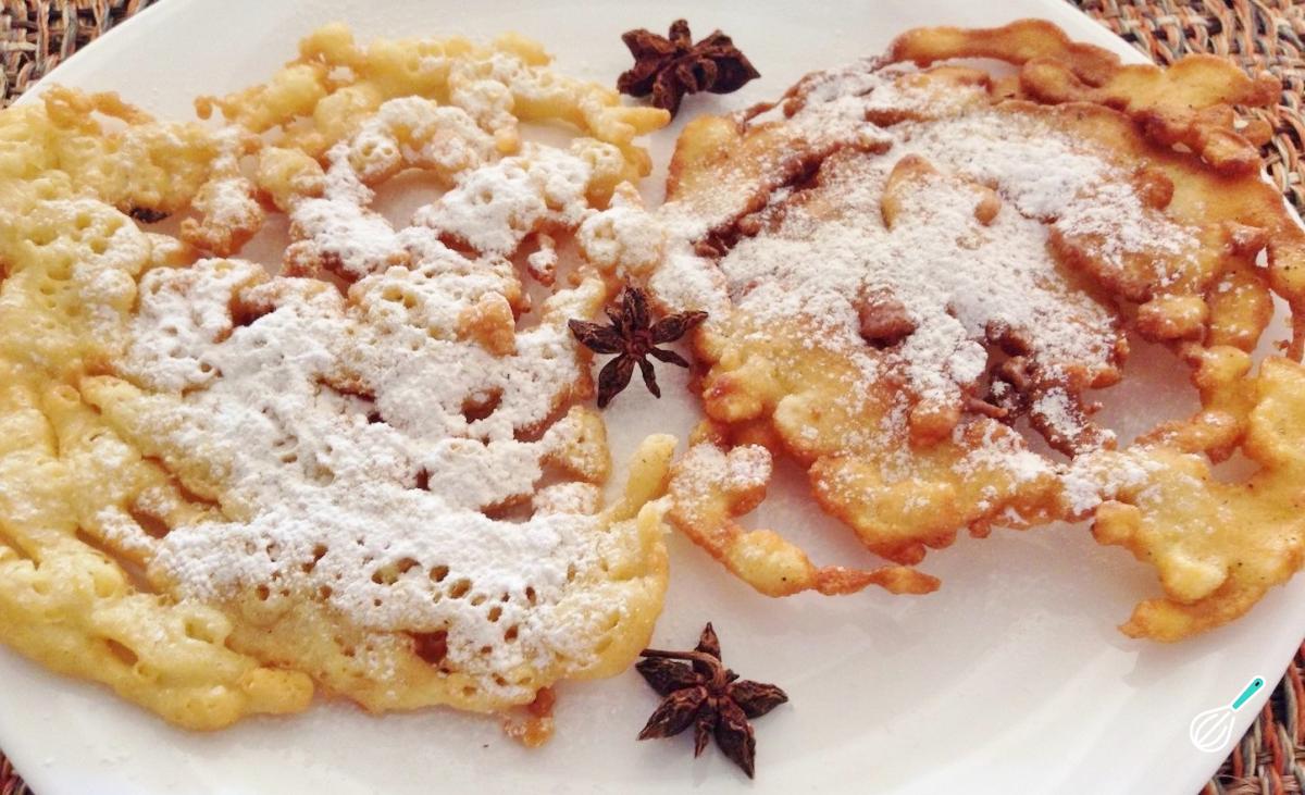 Receita de Bolo de funil (funnel cake)