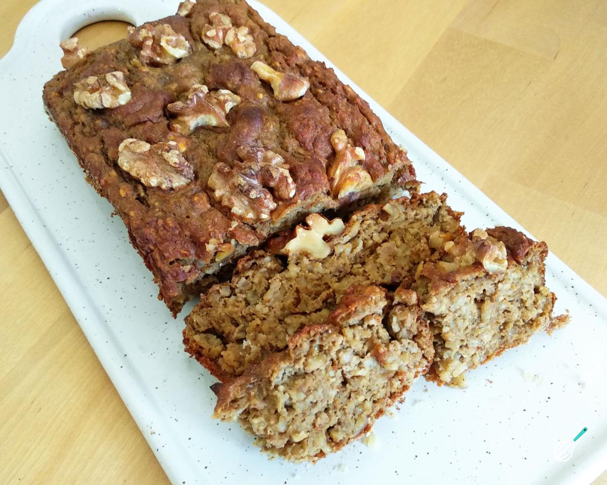 Receita de Bolo integral de banana e maçã