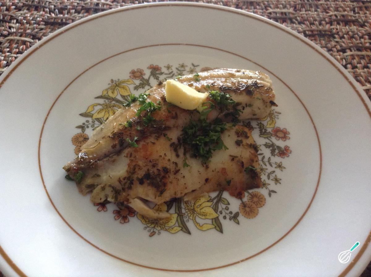 Receita de Robalo frito com salsinha