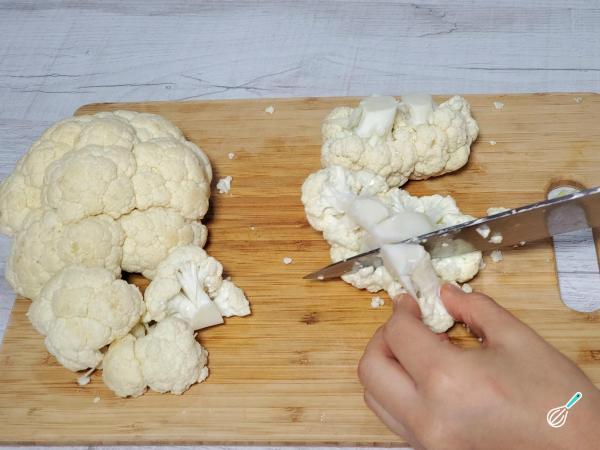Receita de Couve-flor ao molho branco e bacon - Passo 1
