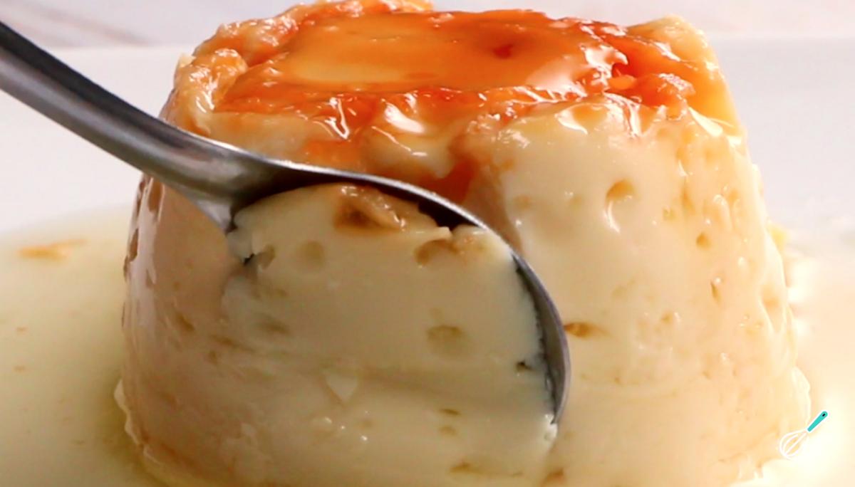 Receita de Pudim de pão na caneca