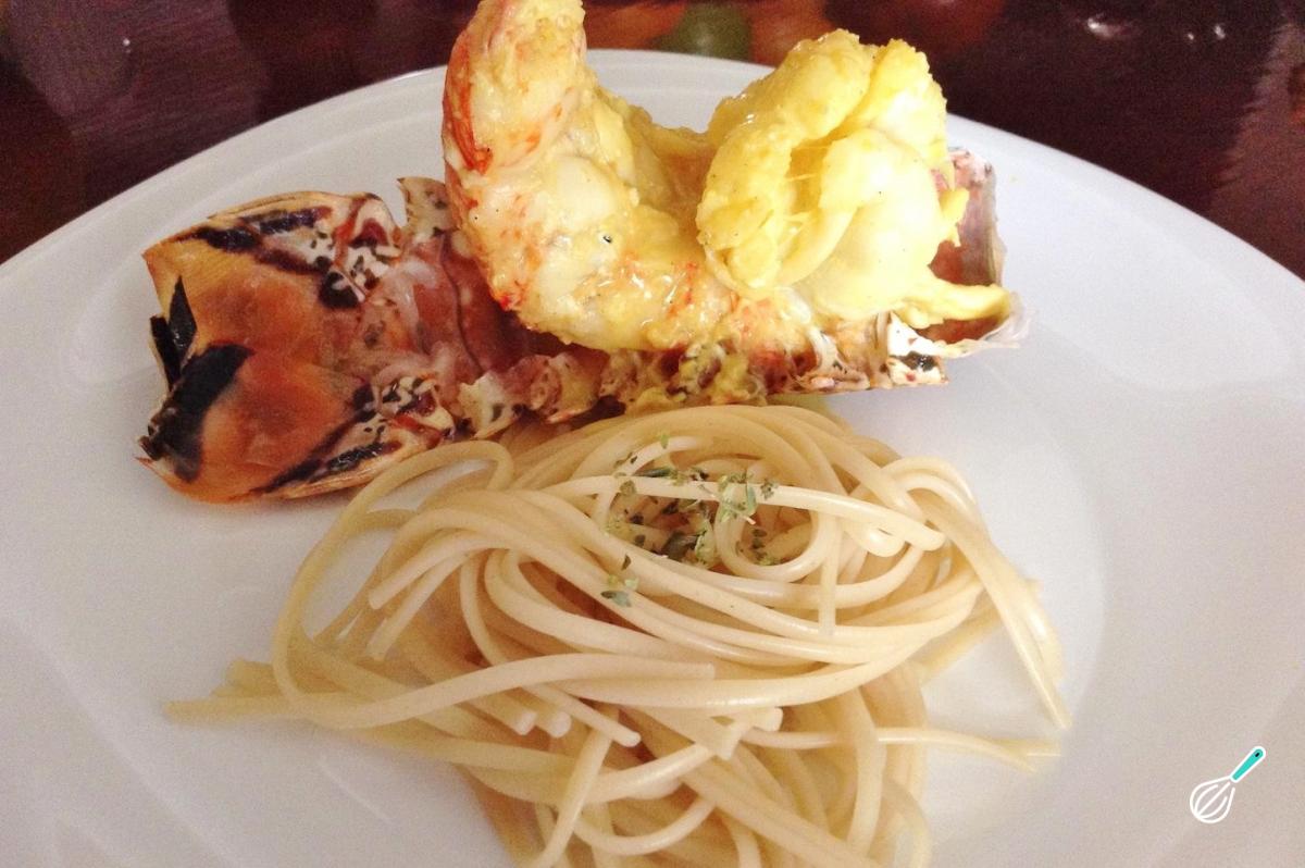 Receita de Cauda de lagosta na manteiga