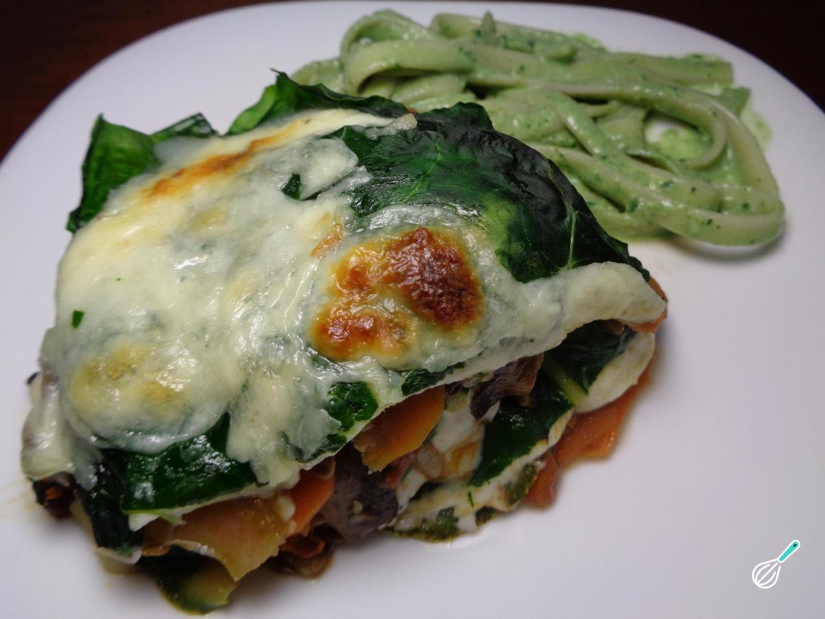 Receita de Lasanha de acelga com queijo