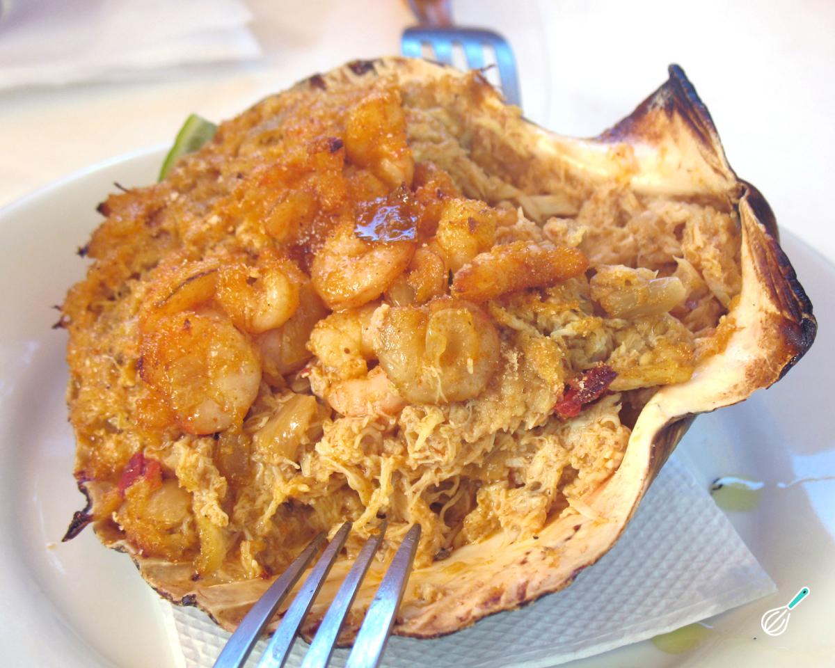 Receita de Casquinha de siri cremosa