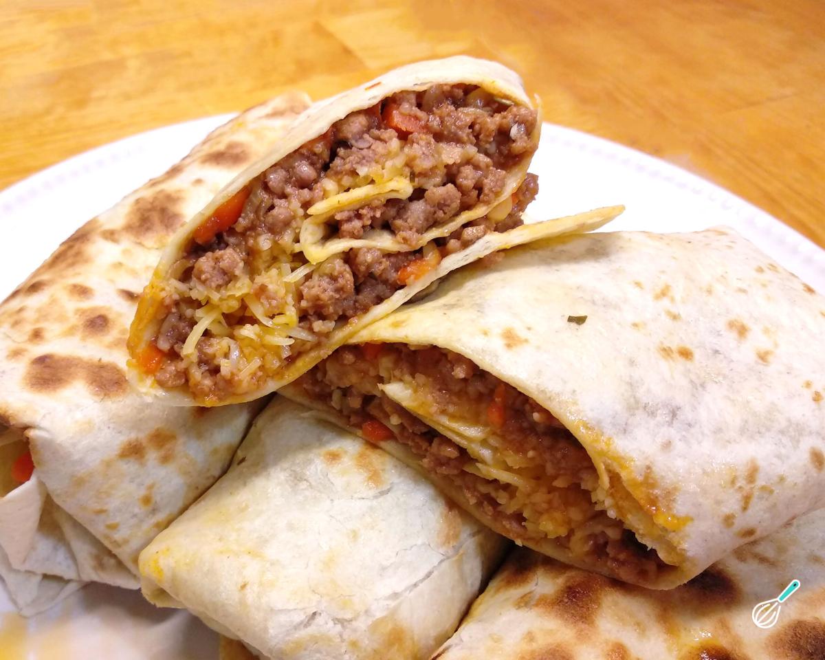 Receita de Burrito de carne fácil