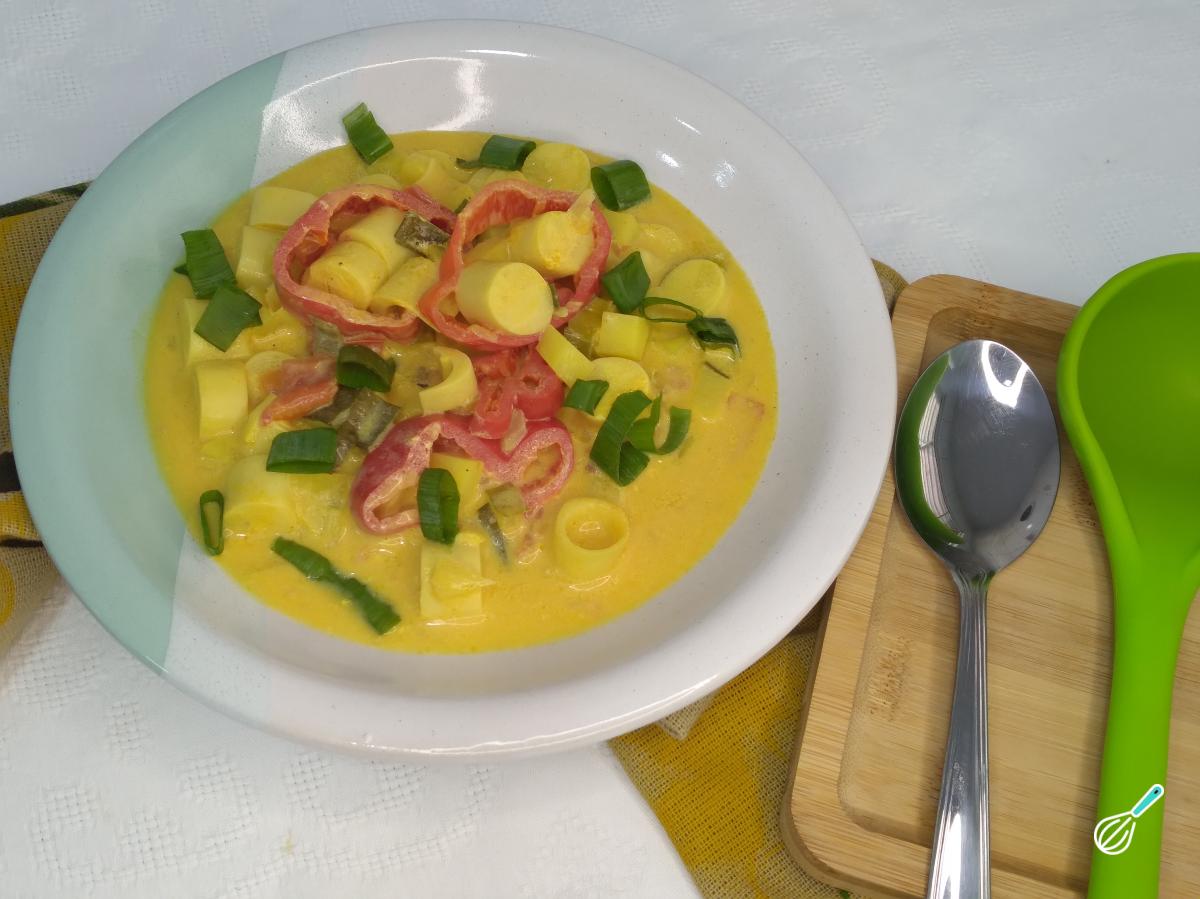 Receita de Moqueca de palmito