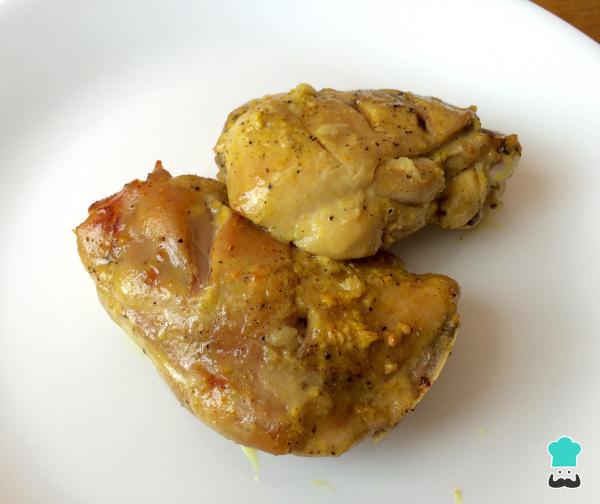 Receita de Coxa de frango assada com especiarias