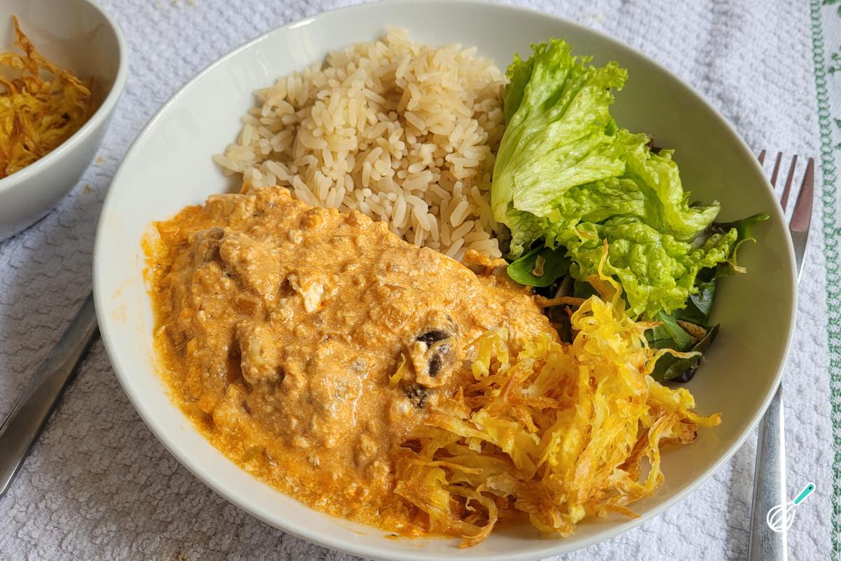 Receita de Strogonoff de frango light