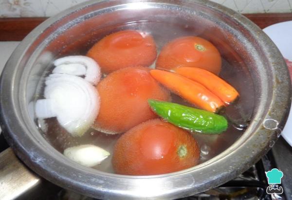 Receita de Bife com molho de tomate - Passo 3