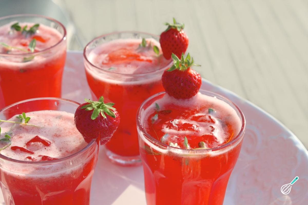 Suco funcional de morango