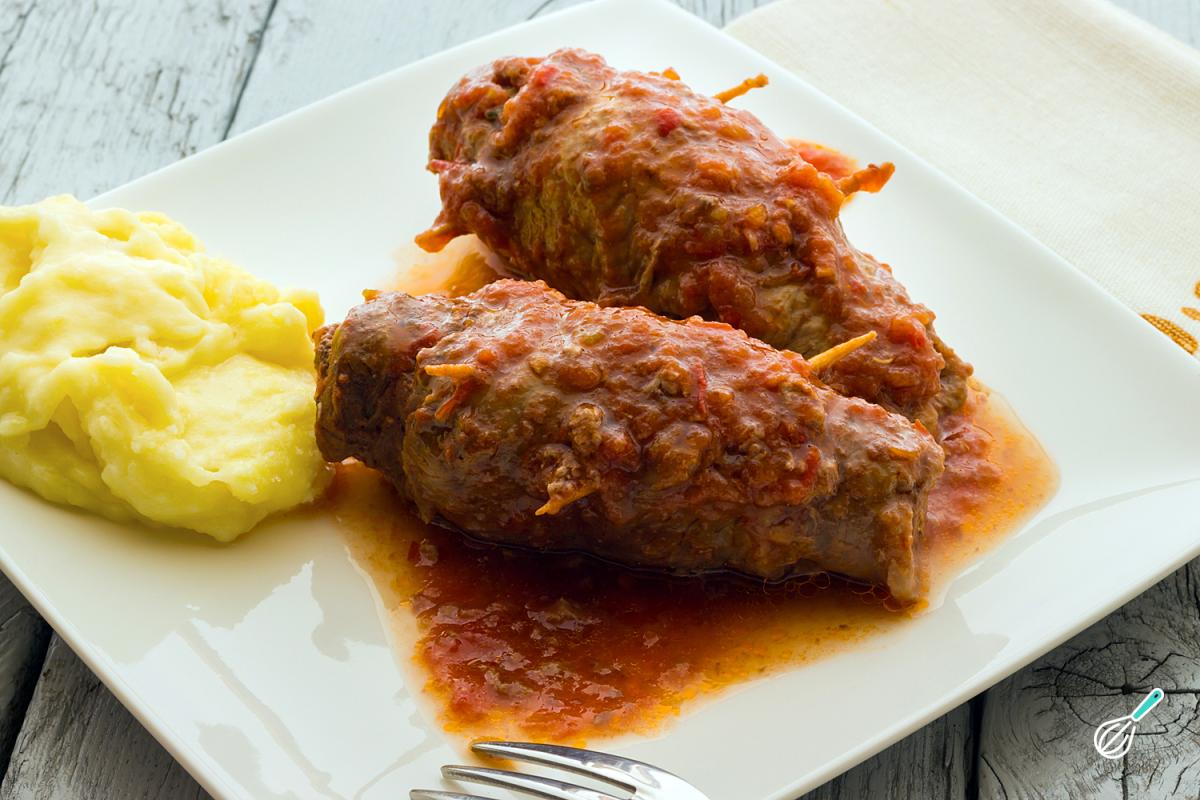 Receita de Enroladinho de carne com cenoura